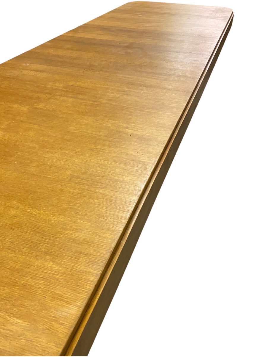 Large Art Deco Oak Table-photo-6