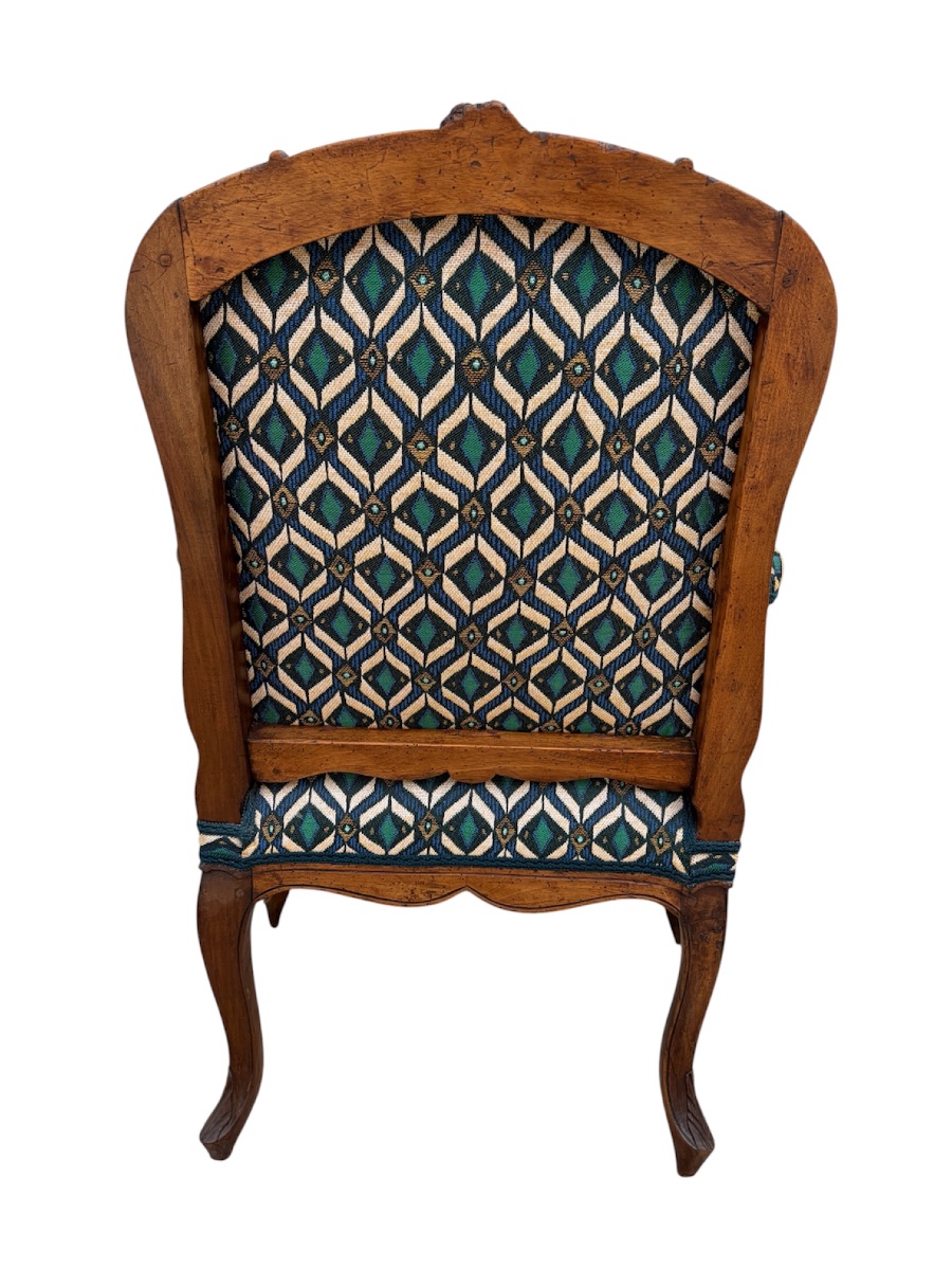 Pair Of 18th-century Walnut Armchairs-photo-4