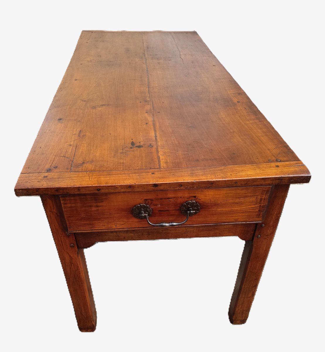 19th Century Country Table In Cherry Wood-photo-2