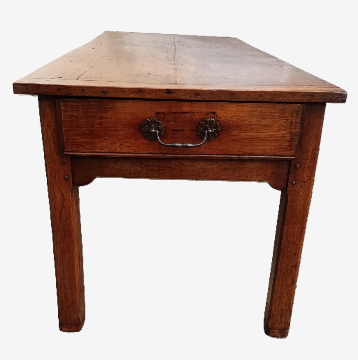 19th Century Country Table In Cherry Wood-photo-3