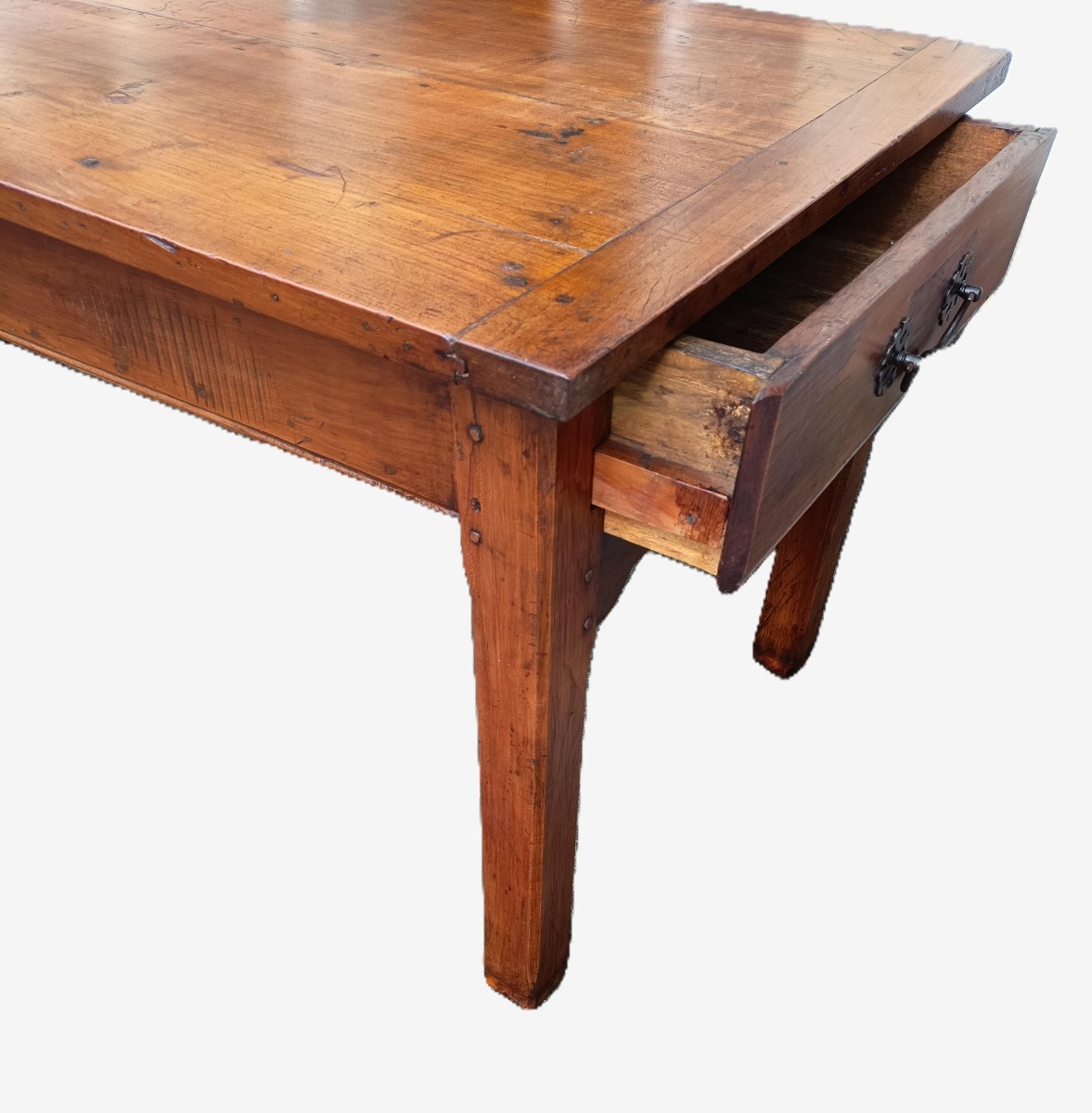 19th Century Country Table In Cherry Wood-photo-6
