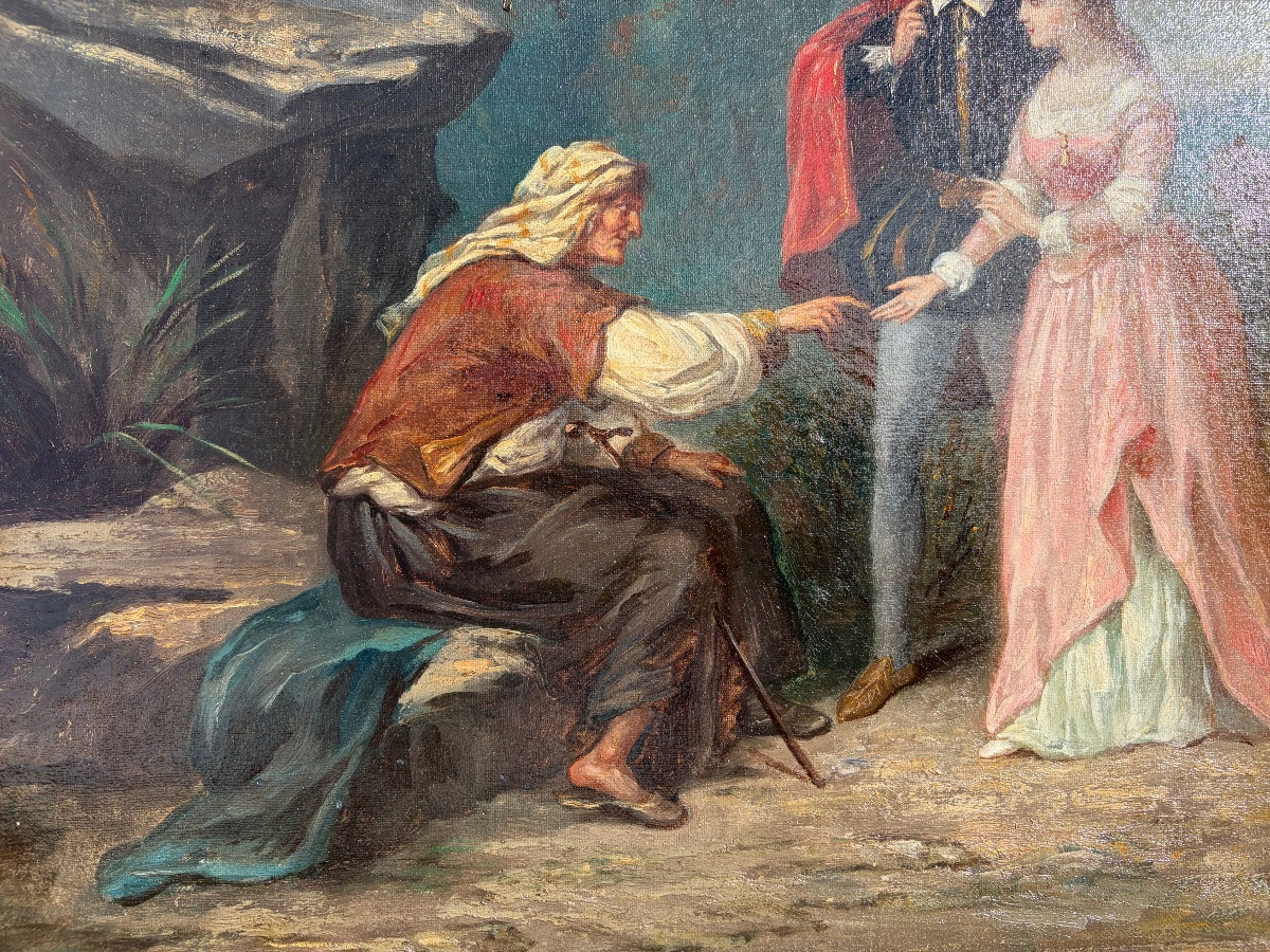 "the Fortune Teller" - Alexis Mathonat (1832-1904)-photo-6