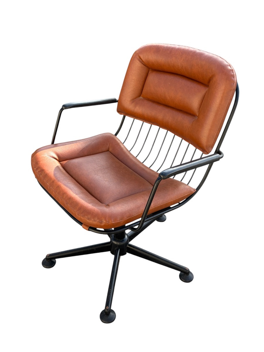 4 Swivel Armchairs From The '70s-photo-3