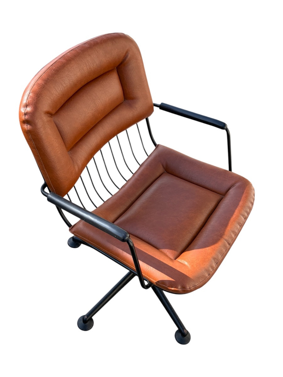4 Swivel Armchairs From The '70s-photo-4