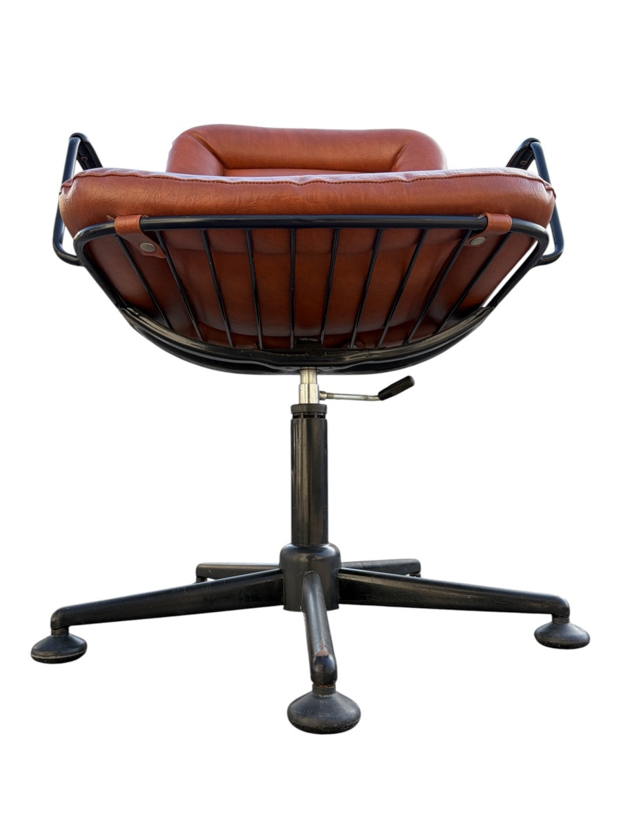 4 Swivel Armchairs From The '70s-photo-8