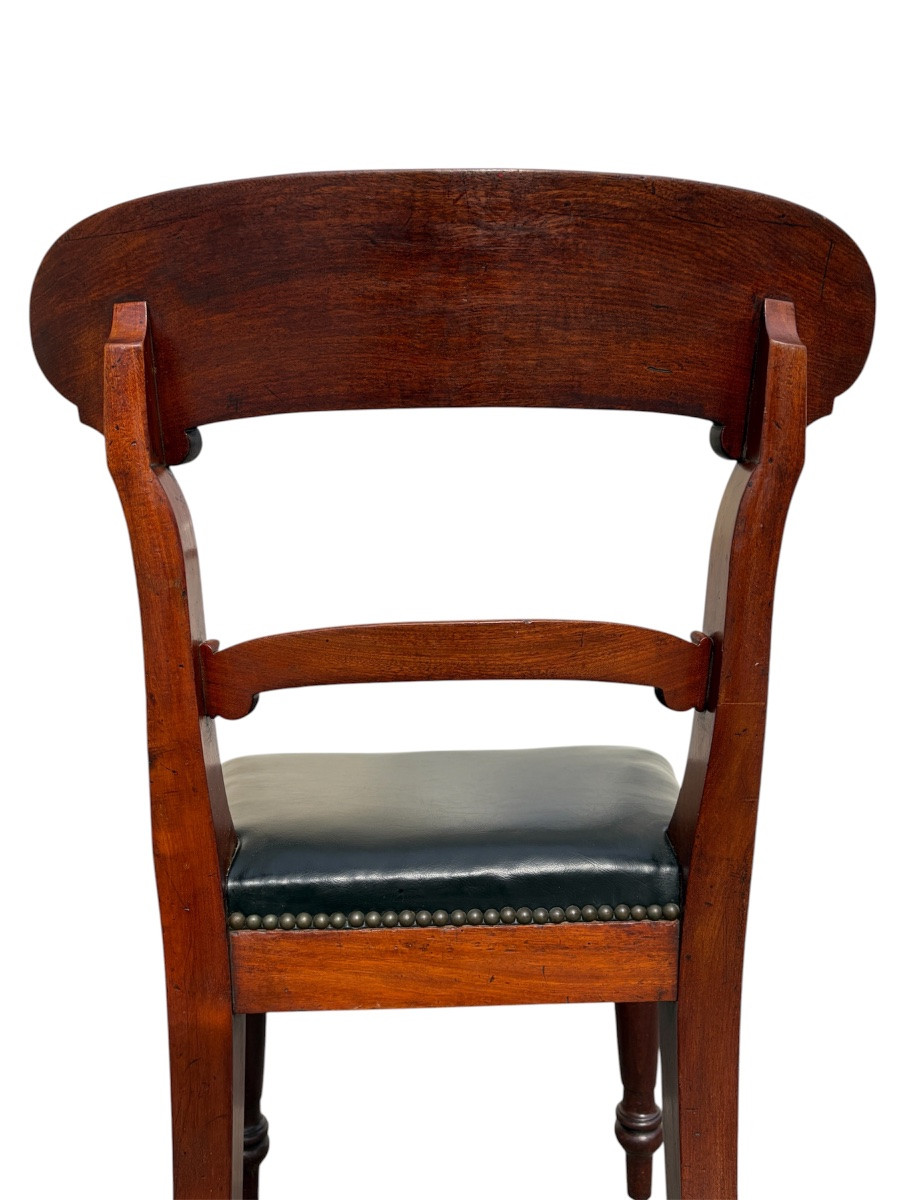 Série de 8 chaises victoriennes en acajou, fin XIXe-photo-6