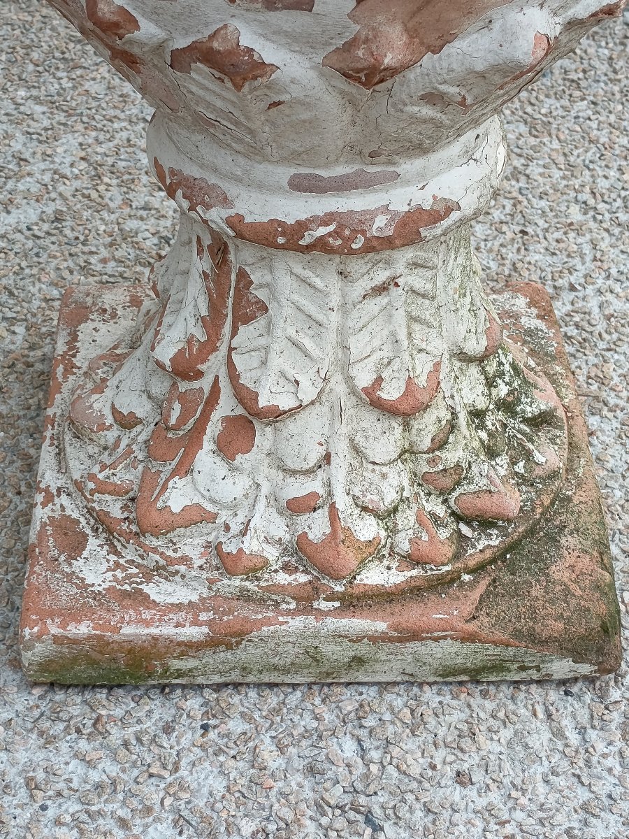 Pair Of 20th-century Terracotta Medicis Vases -photo-2