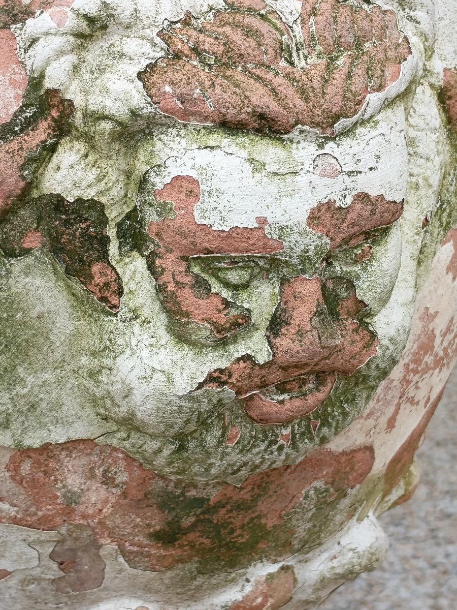 Pair Of 20th-century Terracotta Medicis Vases -photo-4