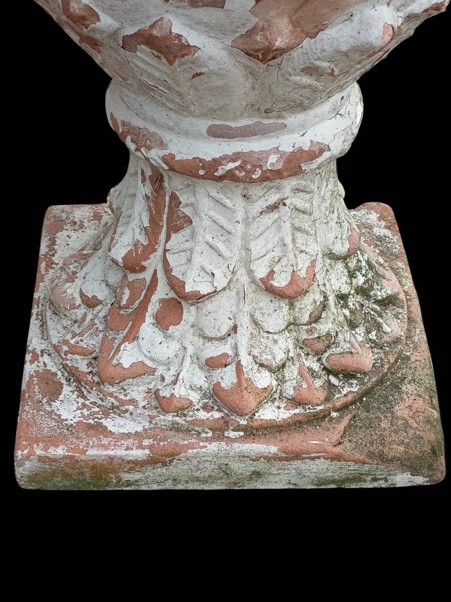 Pair Of 20th-century Terracotta Medicis Vases -photo-1