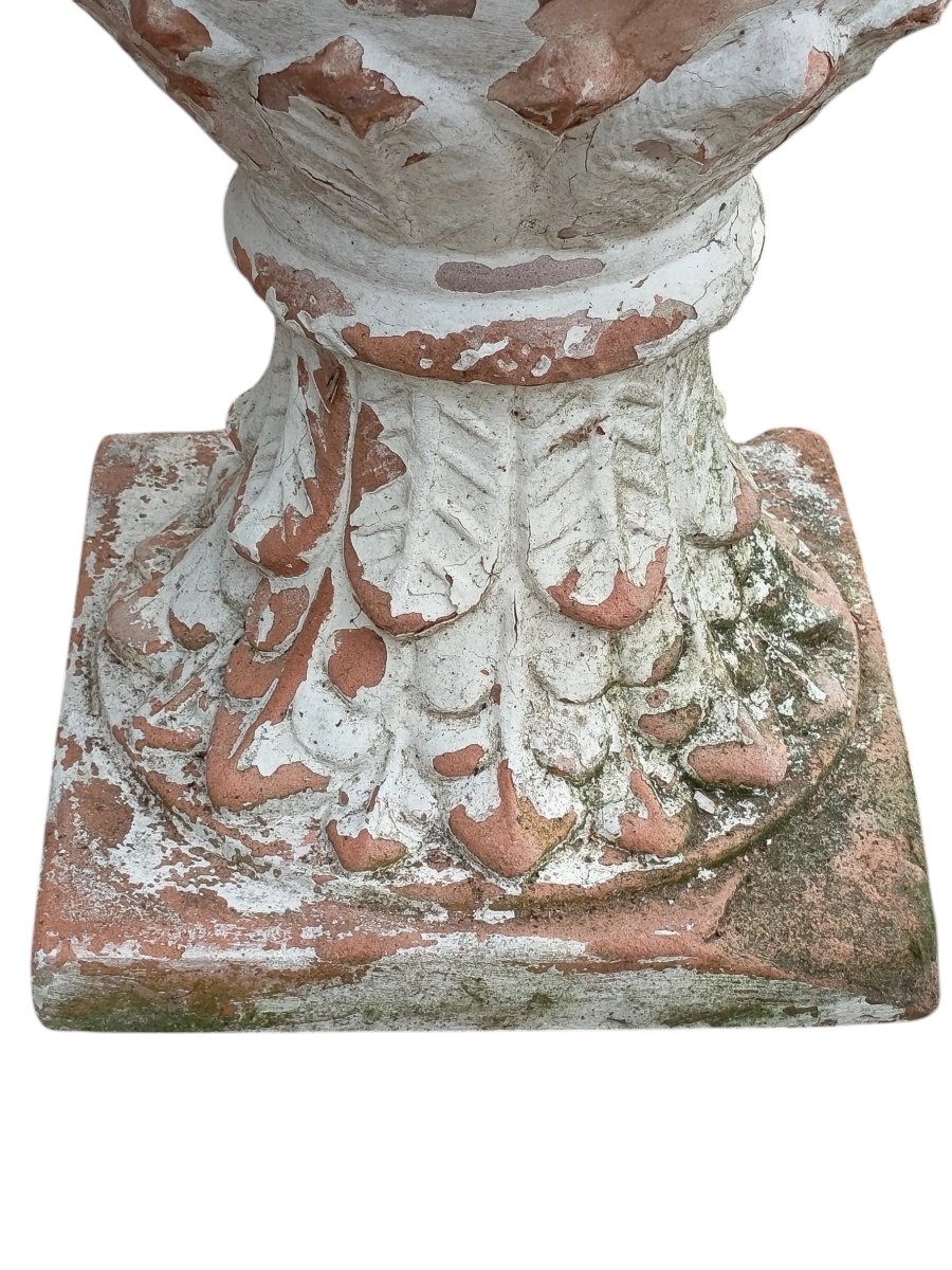 Pair Of 20th-century Terracotta Medicis Vases -photo-2