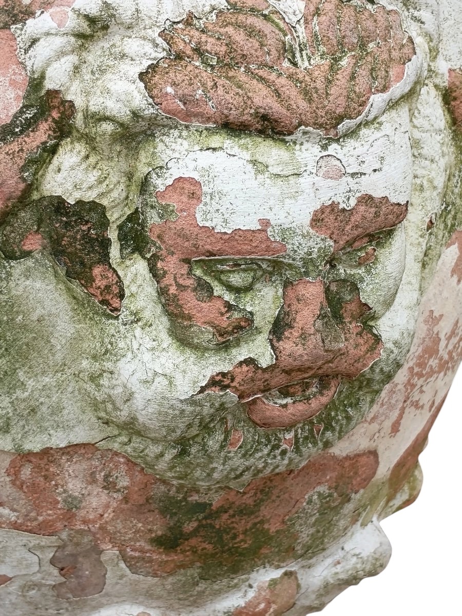Pair Of 20th-century Terracotta Medicis Vases -photo-5