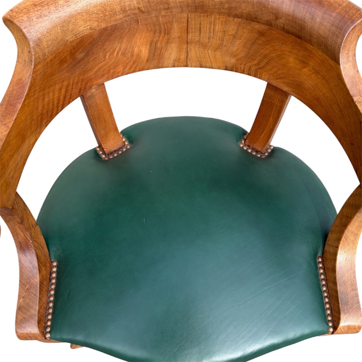 Fauteuil de bureau en noyer, époque 19e siècle-photo-4