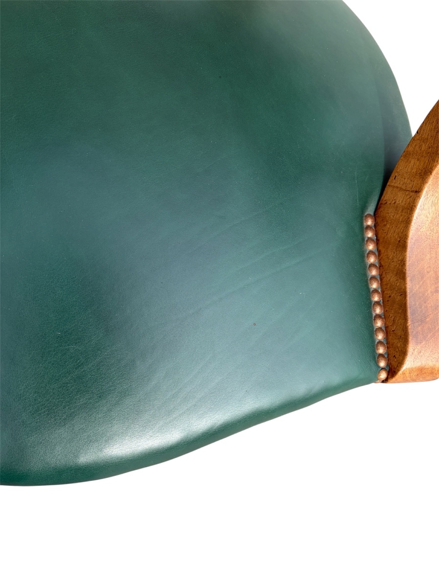 Fauteuil de bureau en noyer, époque 19e siècle-photo-7