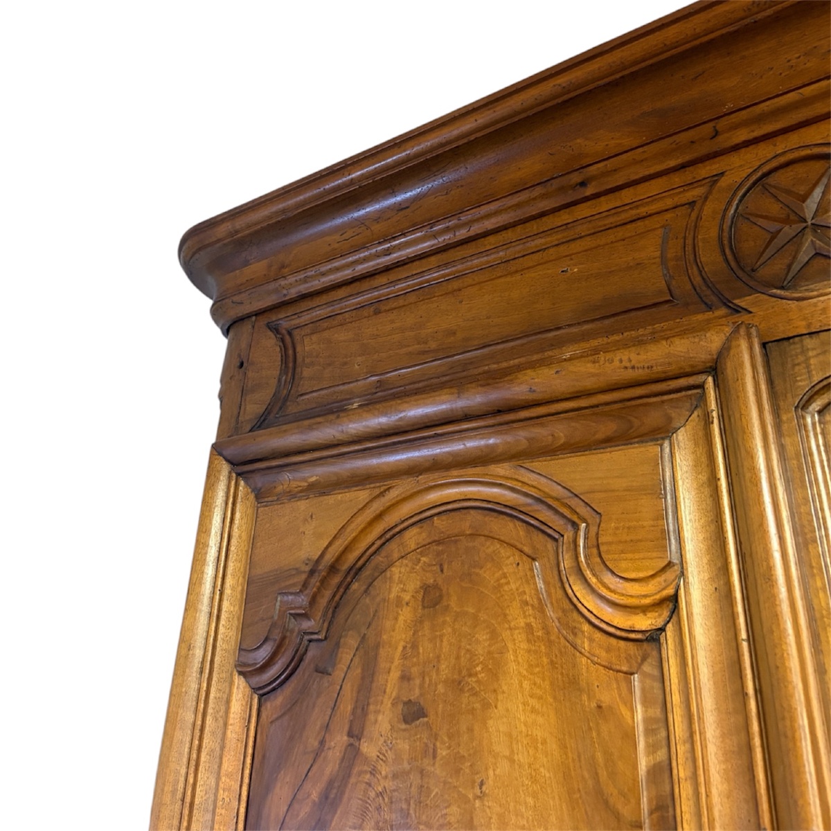 Armoire lyonnaise en noyer, XVIIIe siècle, style Louis XIV-photo-4