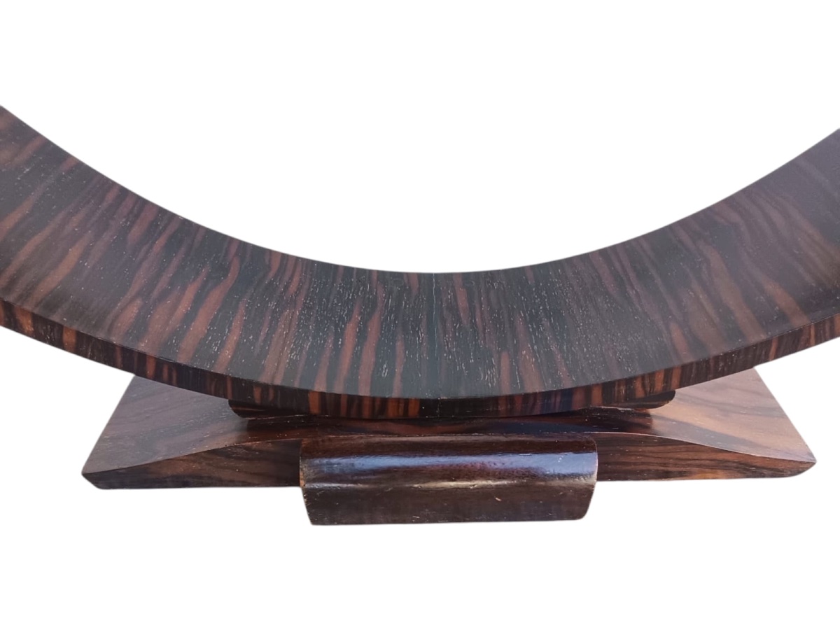 Art Deco Macassar Ebony Console Table, 1930s-photo-5