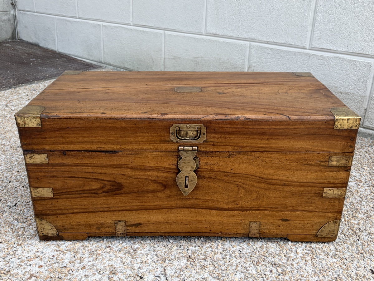 19th-century Camphor Wood Sea Chest