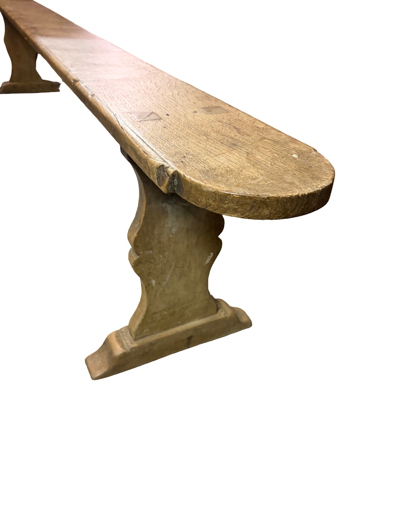 Table de campagne en chêne, XIXe siècle-photo-2