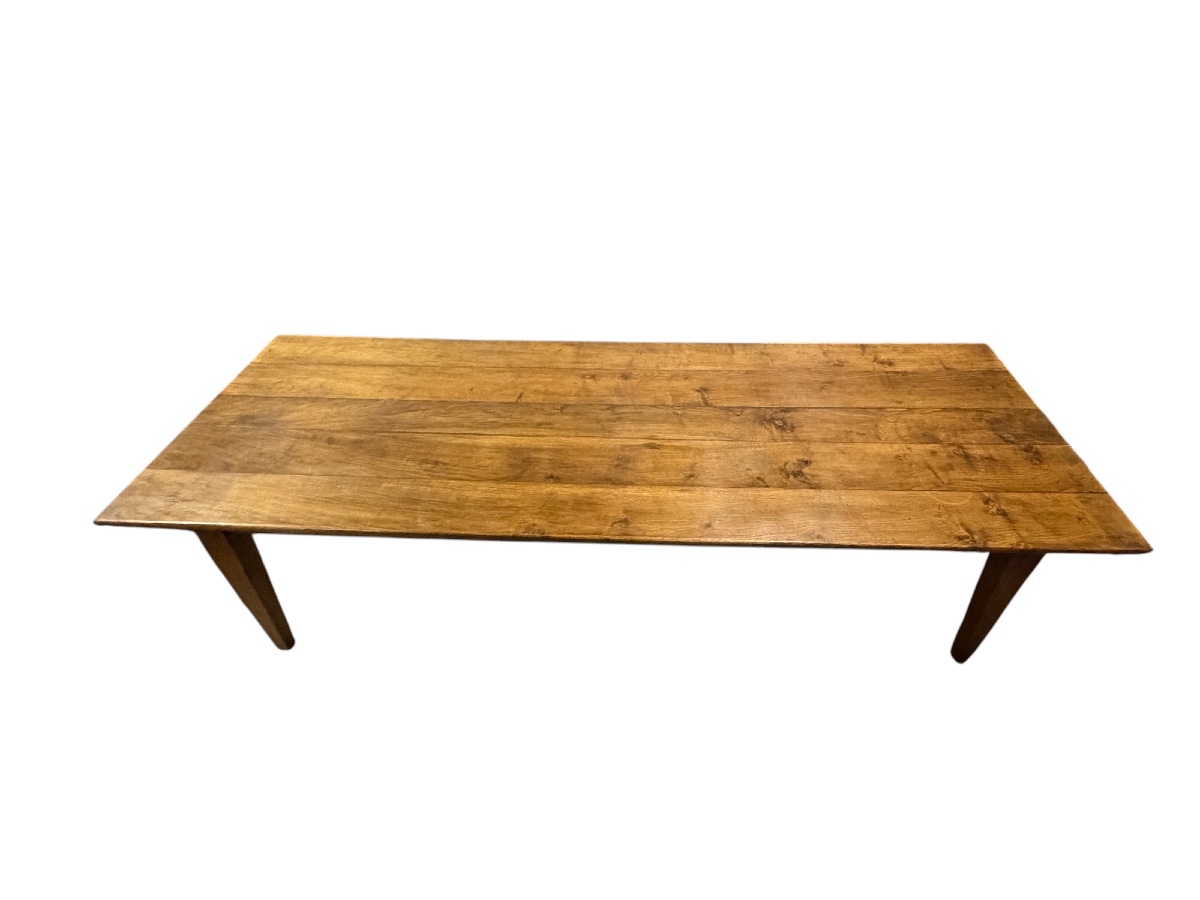 Table de campagne en chêne, XIXe siècle