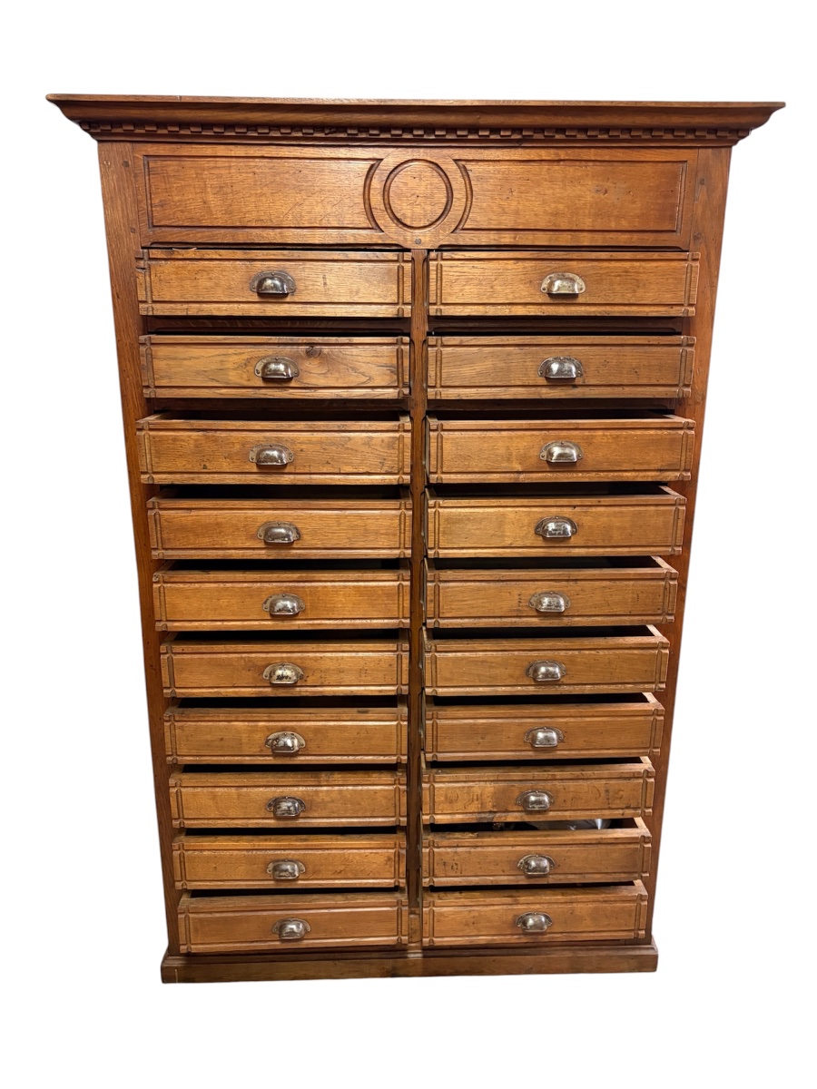 Oak Medicine Cabinet, Late 19th Century-photo-2