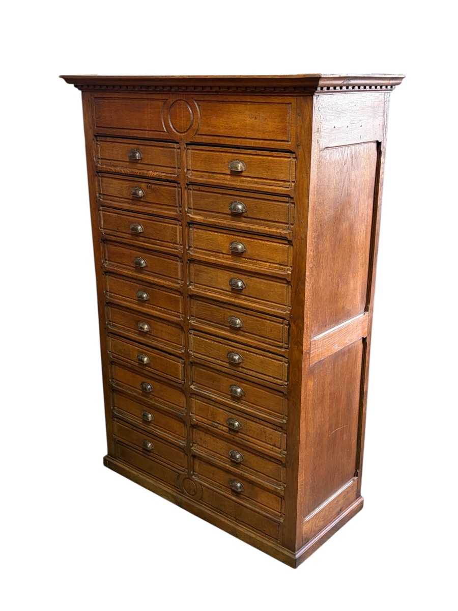 Oak Medicine Cabinet, Late 19th Century-photo-3