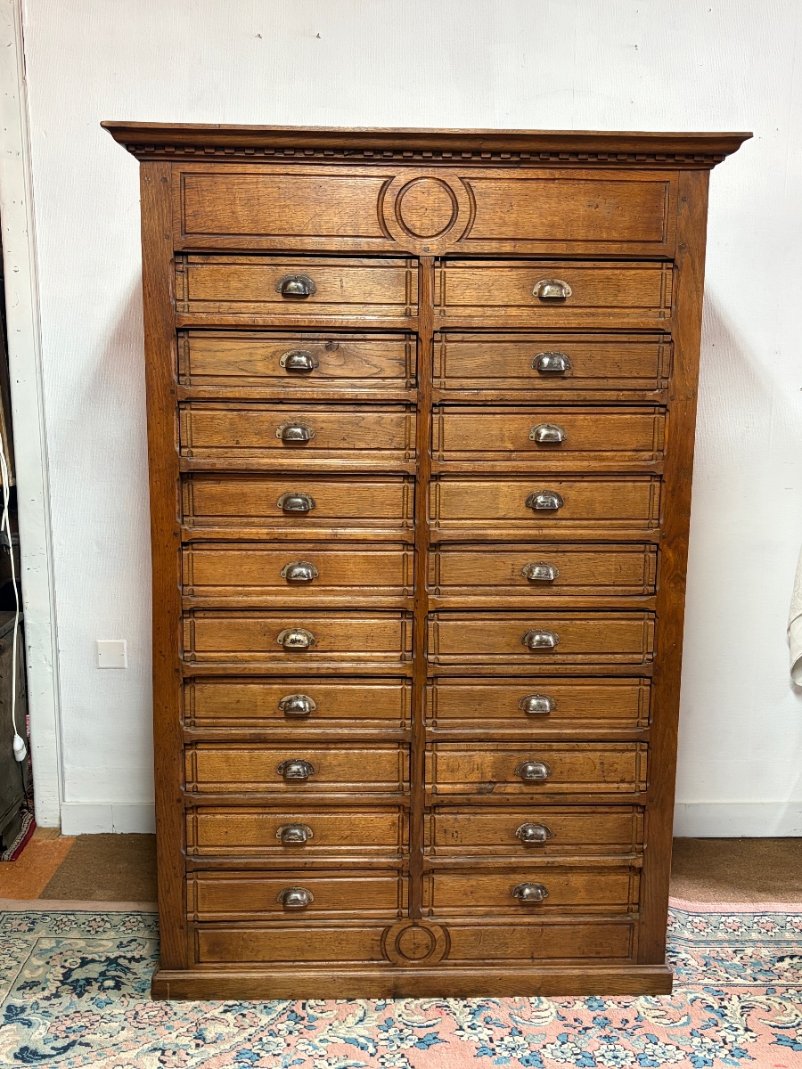Oak Medicine Cabinet, Late 19th Century-photo-2