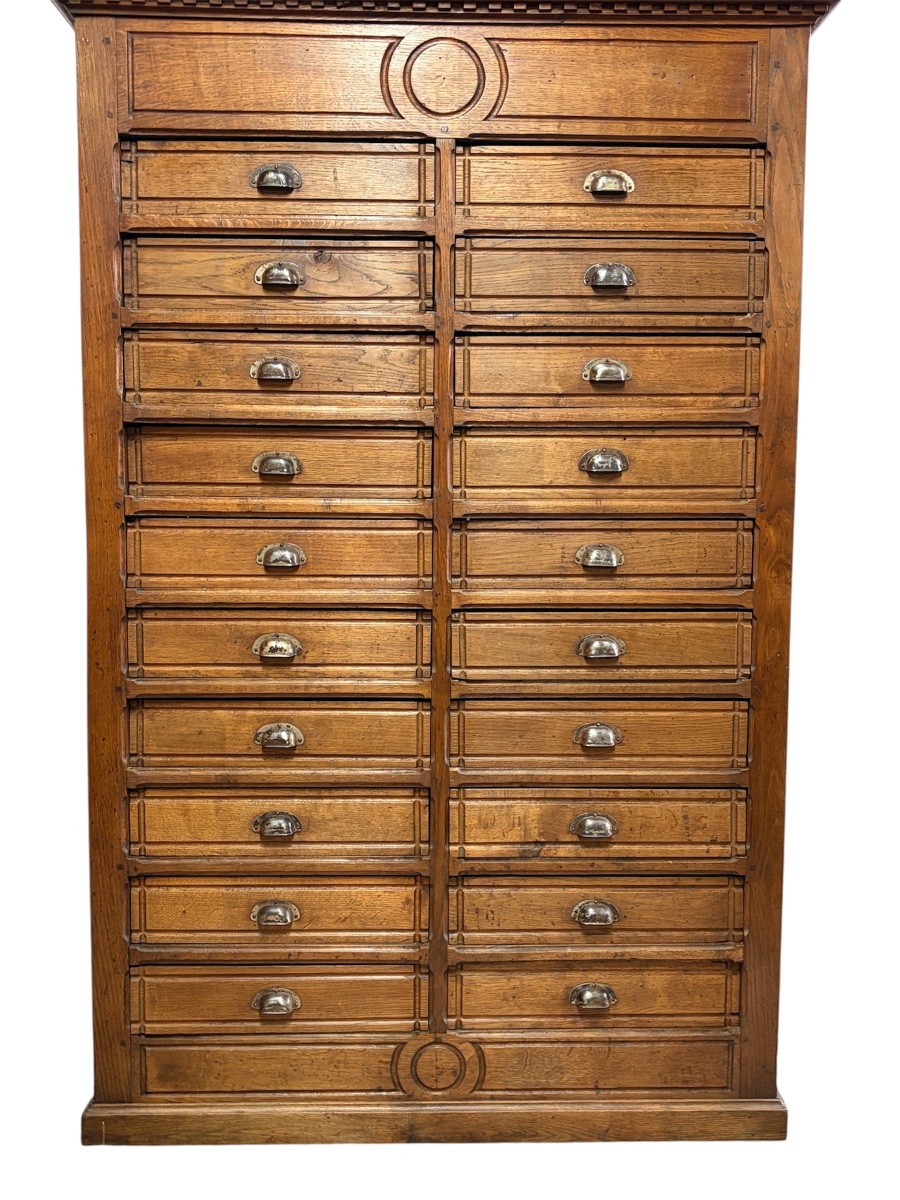 Oak Medicine Cabinet, Late 19th Century-photo-1