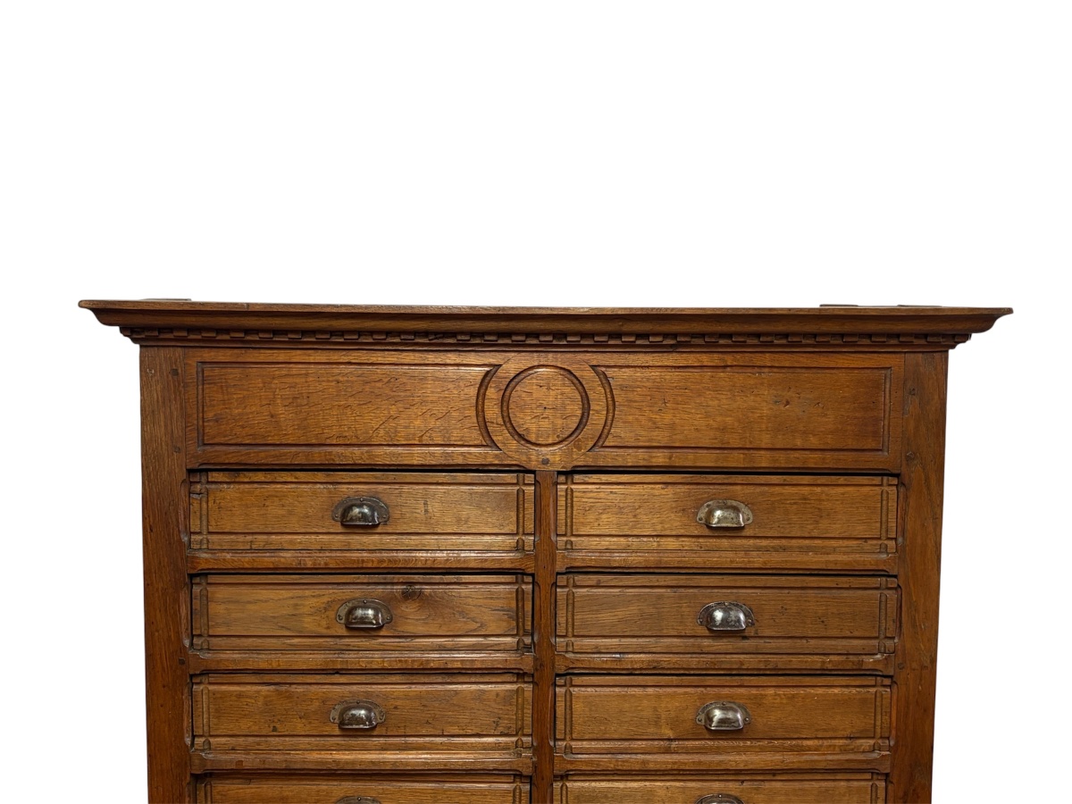 Oak Medicine Cabinet, Late 19th Century-photo-2