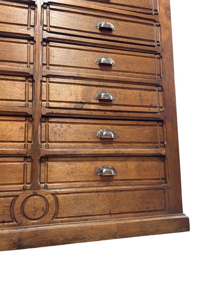 Oak Medicine Cabinet, Late 19th Century-photo-4