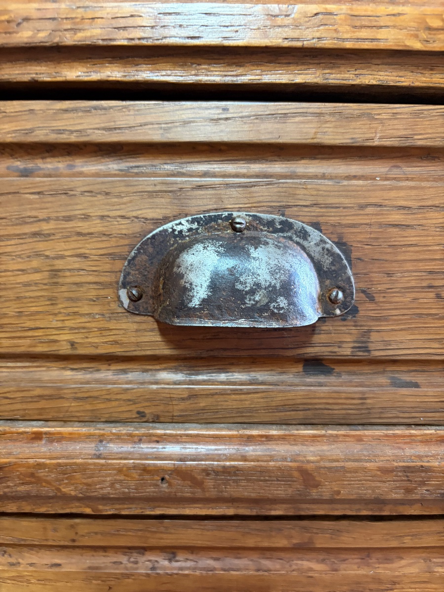 Oak Medicine Cabinet, Late 19th Century-photo-8