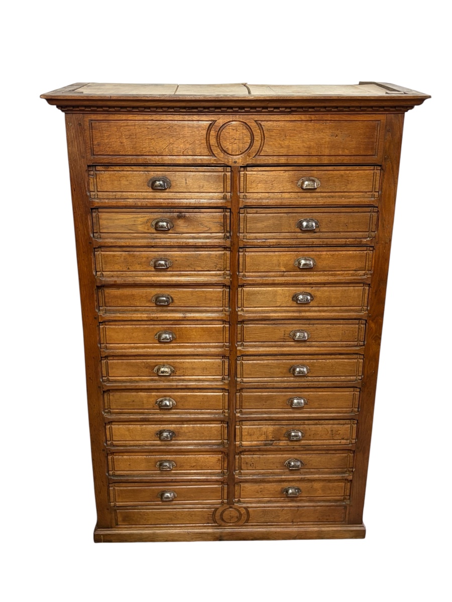 Oak Medicine Cabinet, Late 19th Century