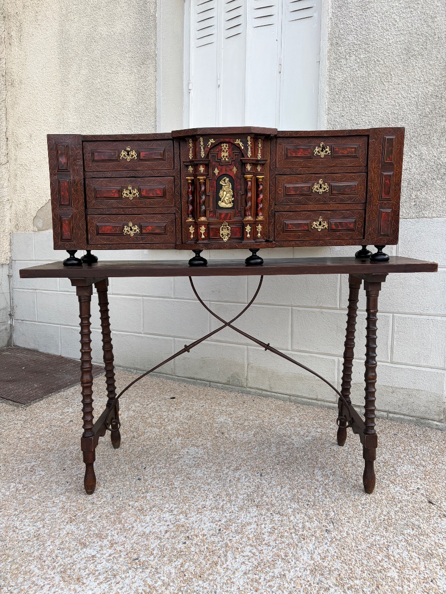 Cabinet de voyage espagnol "Bargueño", XVIIe siècle-photo-2