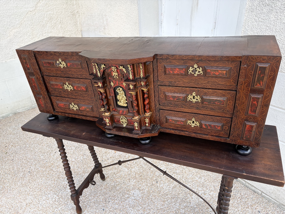 Cabinet de voyage espagnol "Bargueño", XVIIe siècle-photo-4