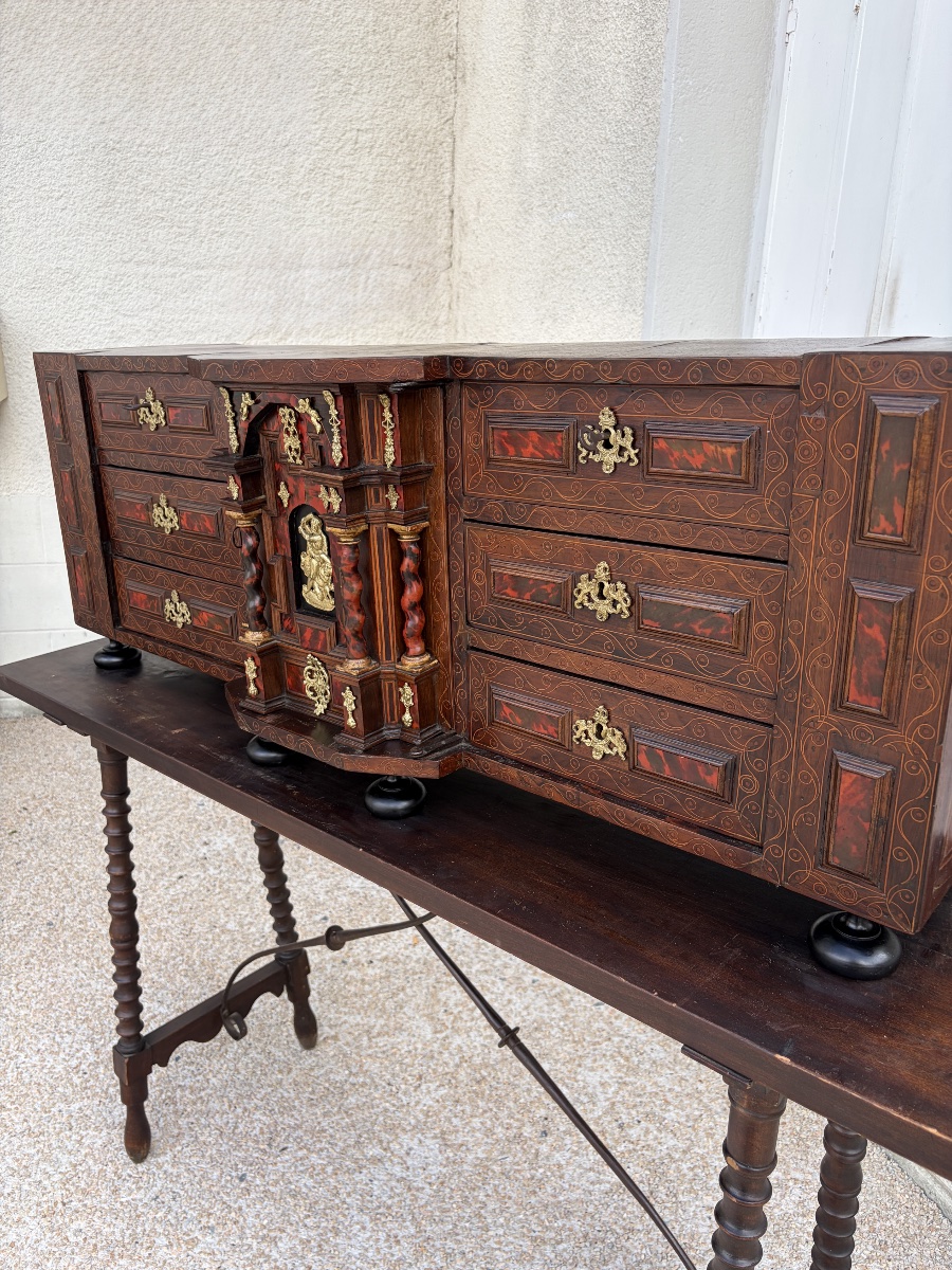 Cabinet de voyage espagnol "Bargueño", XVIIe siècle-photo-1