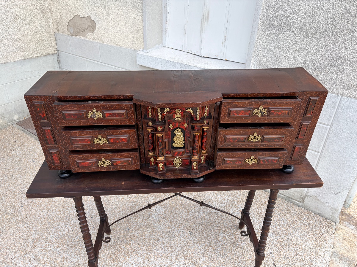 Cabinet de voyage espagnol "Bargueño", XVIIe siècle-photo-2