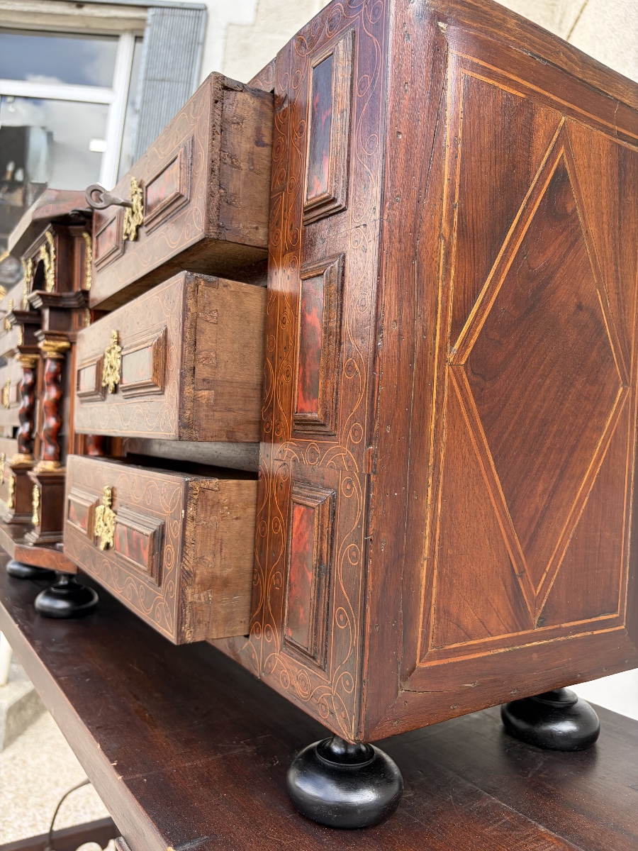 Cabinet de voyage espagnol "Bargueño", XVIIe siècle-photo-6