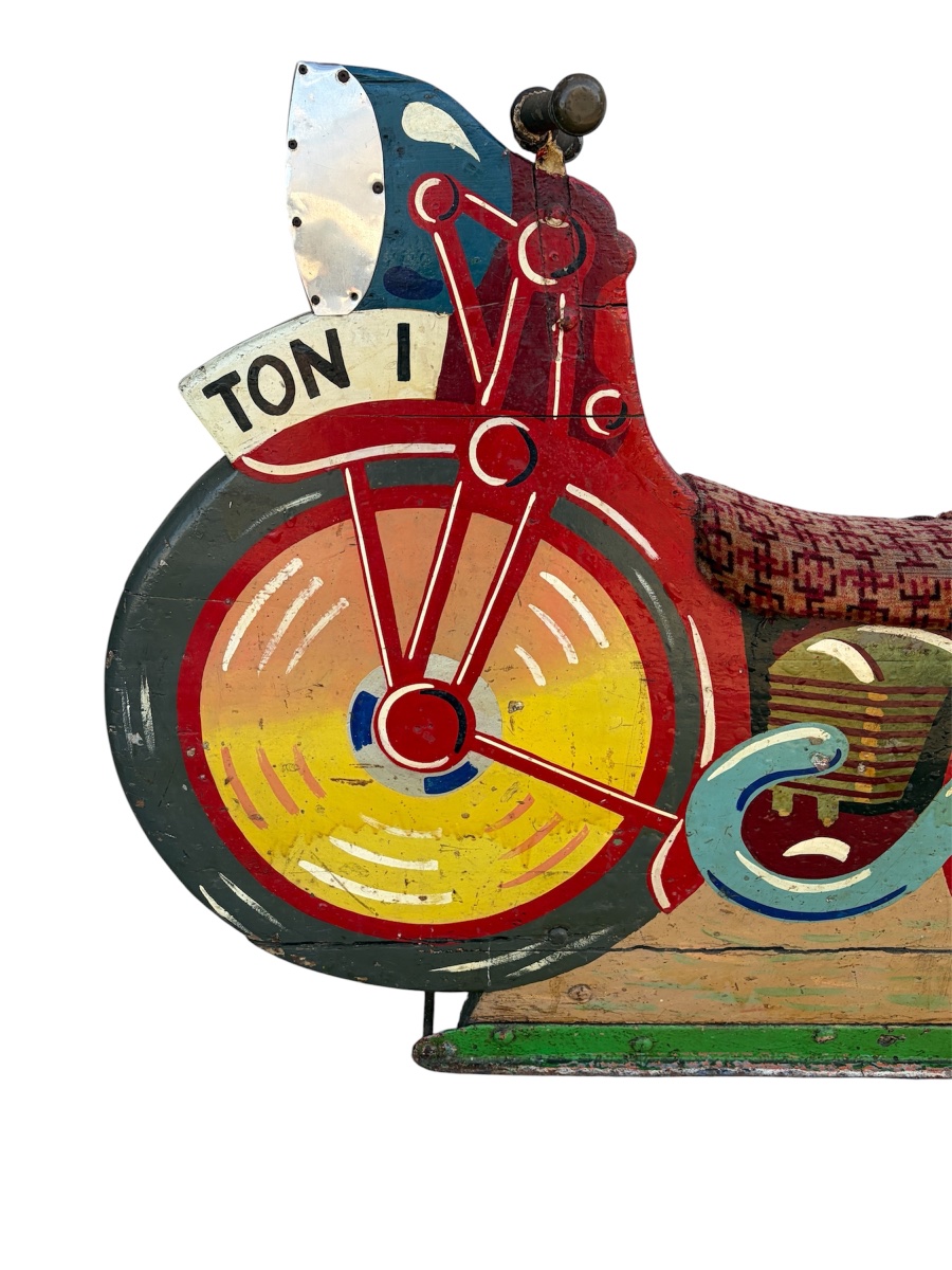 Moto de carrousel américaine, début XXe siècle-photo-3