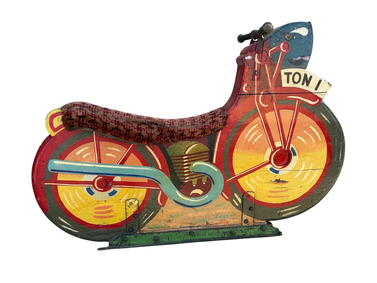 Moto de carrousel américaine, début XXe siècle-photo-5