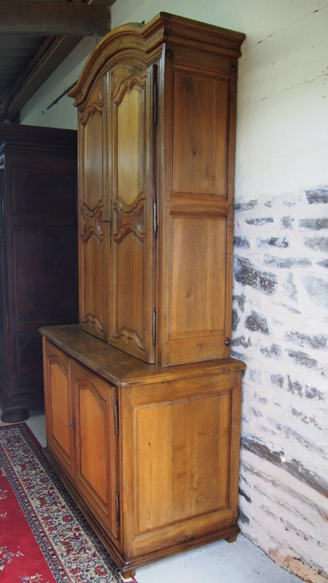 Furniture 17th Woodwork, Blond Oak Island France-photo-4