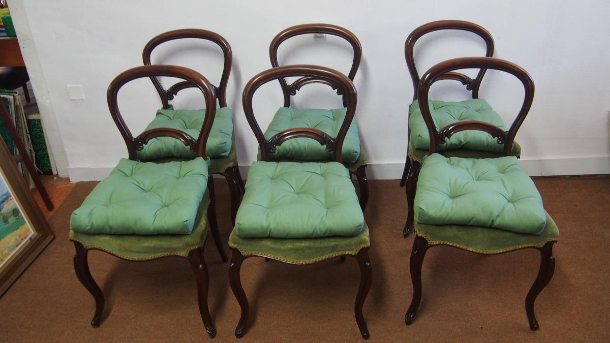 6 Chaises En Palissandre-photo-2