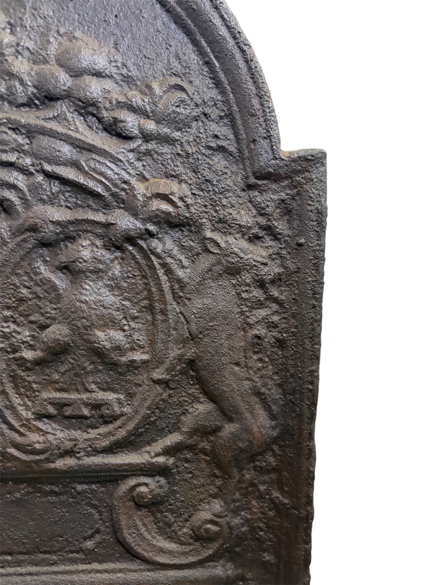 Plaque de cheminée - Datée 1734-photo-4