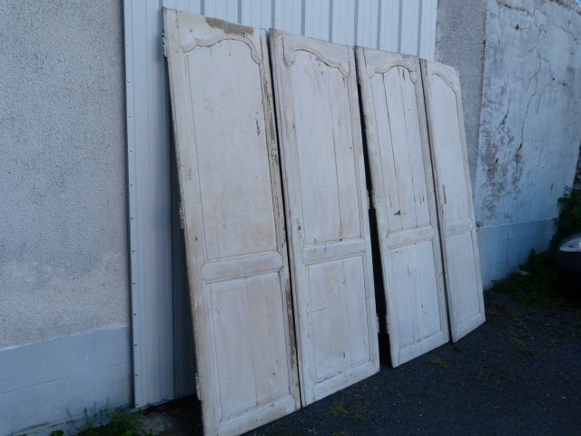 4 Louis XV Painted Wood Doors-photo-2
