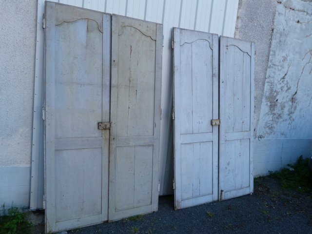 4 Louis XV Painted Wood Doors-photo-3