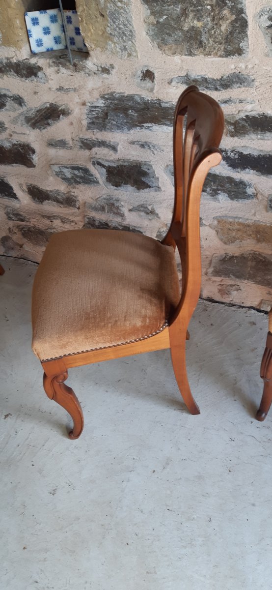 Lots Of 6 Dining Style Chairs In Cherry-photo-2
