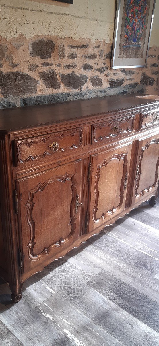 18th Century Lorrain Sideboard In Oak-photo-3