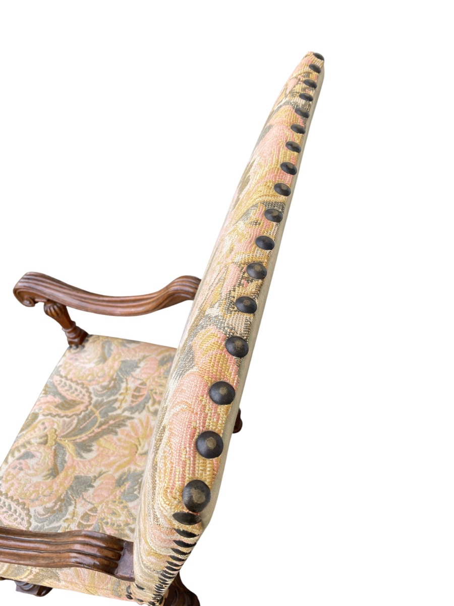 Louis XIV Armchair XVIIth Century In Walnut-photo-8