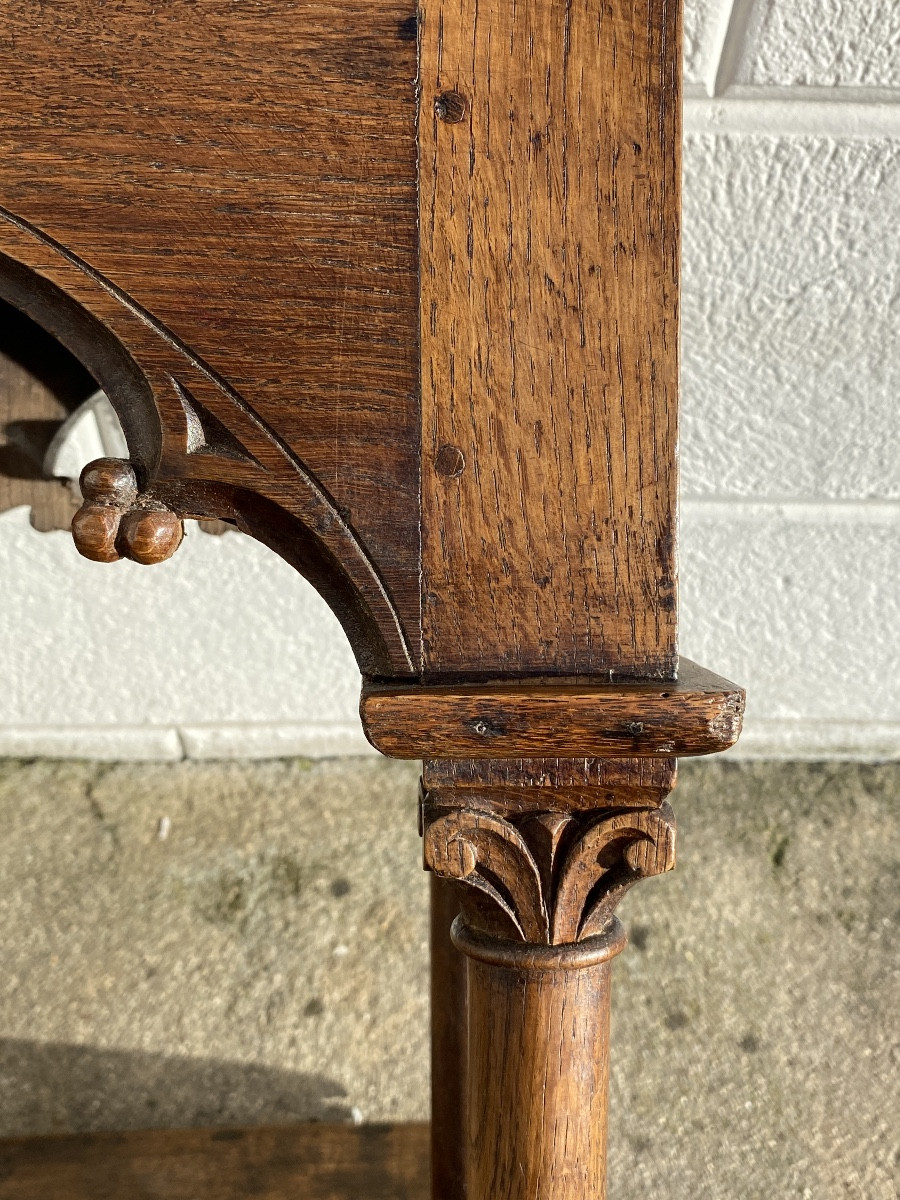 Paire De Tabourets De Chantre XVIIème Siècle -photo-4