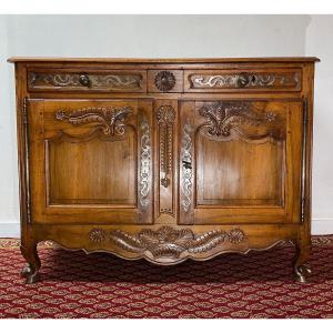 Buffet Louis XV En Noyer Du XVIII ème Siècle