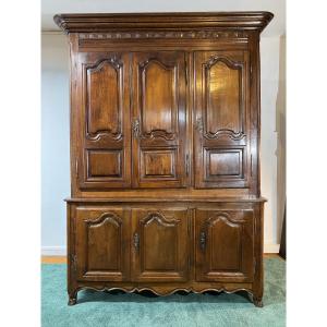 Buffet 6 portes XVIIIe en merisier 