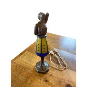 Lampe veilleuse "Lady" Art Déco - Signée Brevette