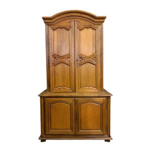 17th-century Paneled Cabinet, Blond Oak, île-de-france